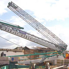 Self-erecting crane